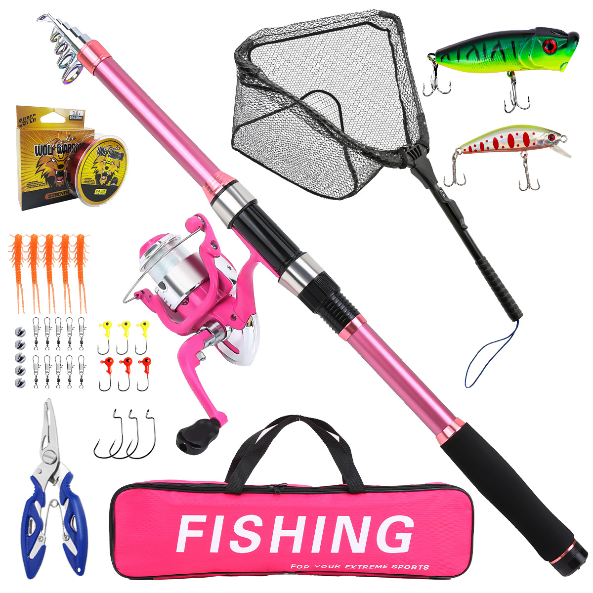 Kit complet de canne à pêche t - Fishing Rod Spinning avis et prix