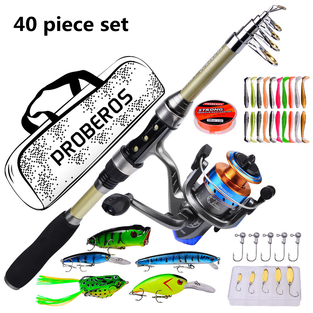Ensemble de 40 pièces comprena - Fishing Rod Fly avis et prix