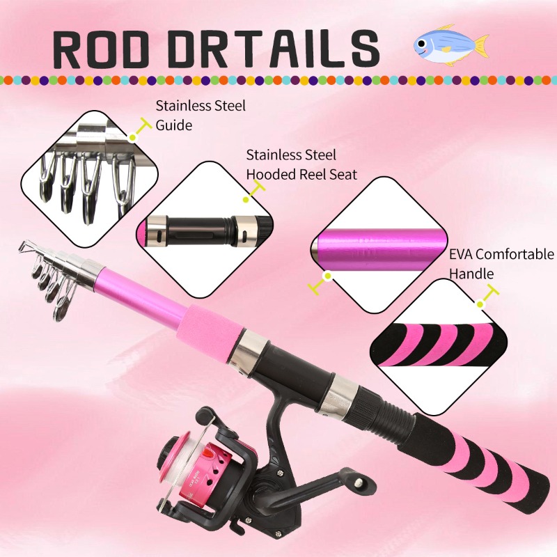 Ensemble combiné de canne à pê - Fishing Rod Spinning avis et prix